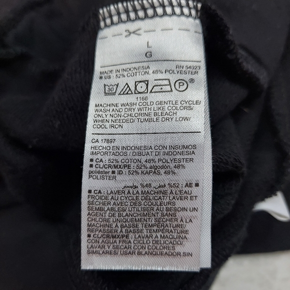 Old Navy Black High Rise Drawstring Cotton Poly Blend Stretch Shorts Size L - Picture 9 of 9